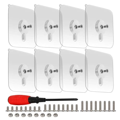 Adhesive Wall Mount Hanging Nails (8-Set)