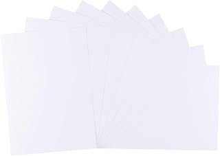 Vaessen Creative Florence Selbstklebend Cardstock - A4 Bastelpapier - A4 - Weiß - 10 Stück - Bedruckbares Papier - zum Basteln und Hobbyprojekte