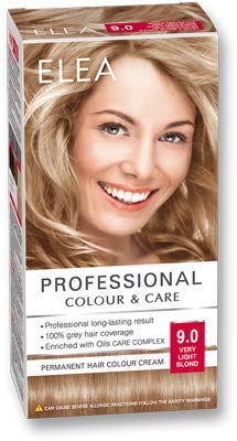 ELEA PROFESIONAL PROFESIONAL PERMANENT COLOR CREMA 9.0 RUBIO CLARISSIMO CON COMPLEJO DE CUIDADO DEL ACEITE