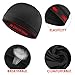 WY LIGHTING LEVEL 3Pcs Skull Caps Helmet Liner Sweat Wicking Cap Running Hats Cycling Skull Caps Soft Lightweight Beanie Hats Moisture Wicking Stretchy Breathable for Men Women Sports Black