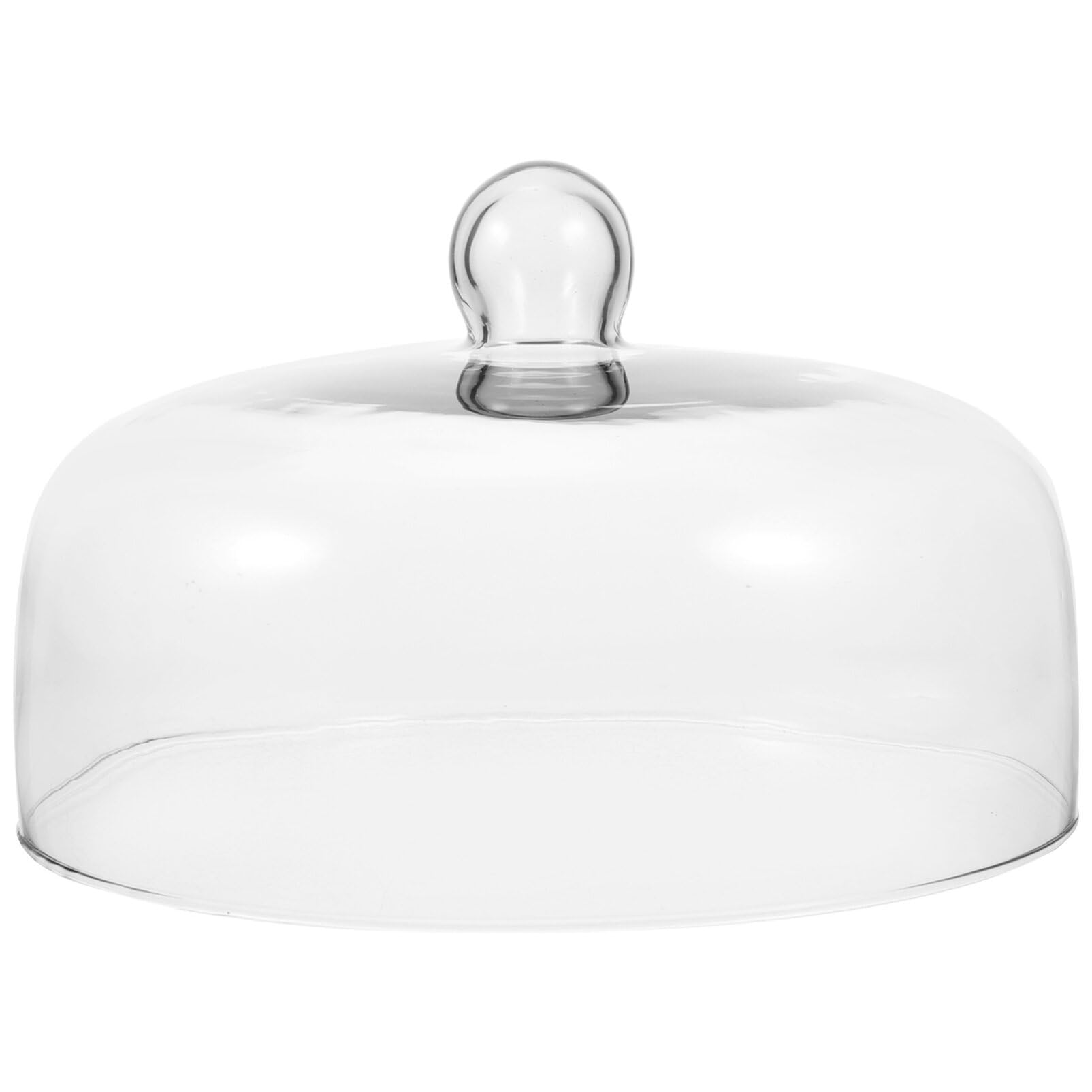 BESTonZON Cúpula De Cristal Para Tartas Y Postres - Tapa Transparente Para Frescura Y Exhibición - Plato De Cúpula De 28 Cm