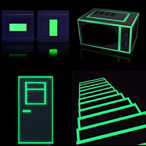 Reastar Fluoreszierendes Klebeband 5 m x 20 mm, Leuchtband, Markierungsband, Phosphorband, leuchtendes wasserdichtes Leuchtband, Warnband, Bühnenbedarf