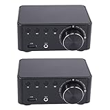 VENOAL 2Stck 50W x 2 Mini D Stereo Bluetooth 5.0 VerstäRker TPA3116 TF 3.5mm USB Eingang HiFi Audio Haus AMP
