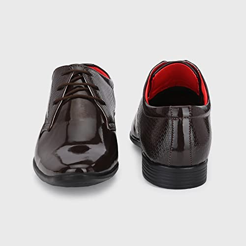 Image of Centrino Men's Glossy Formal Lace-Up Shoes | Comfort and Quality in Sleek Design | Perfect for Parties and Formal Dress |Stylish & Elegant Design |Premium Craftsmanship, Ideal for All-Day Wear (8232)