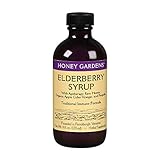 Honey Gardens Apiaries Elderberry Syrup - Apitherapy Raw Honey - Propolis and Elderberries - Cough - 4 oz