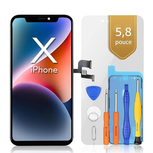 Facile da installare: questo kit di ricambio per touch screen contiene un kit di riparazione per l'installazione dell'iPhone X con istruzioni per l'installazione dello schermo. Puoi anche cercare 