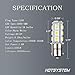 HOTSYSTEM LED Light Bulbs 1156 1141 7506 P21W BA15S 18-5050SMD for Car RV SUV Camper Trailer Trunk Interior Reversing Backup Tail Turn signal Corner Parking Side Marker Lights(WarmWhite