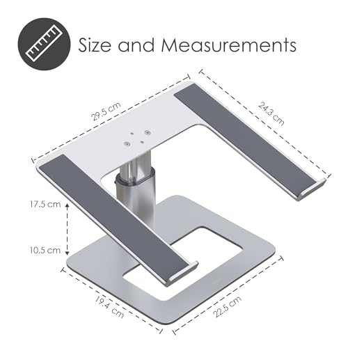 Support Ordinateur Portable et Tablette Aluminium Organisateur Bureau