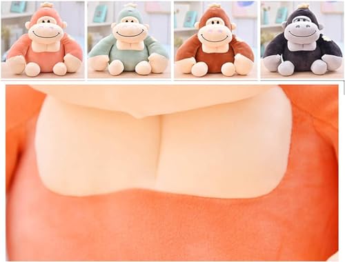 Image of A Little Swag Cute Peach Gorilla Stuffed Toys - 25 cm Animal Figure Plush Teddy Bear for Boys, Girls, Kids, Birthday Gift, Car Hanging, Home Decor