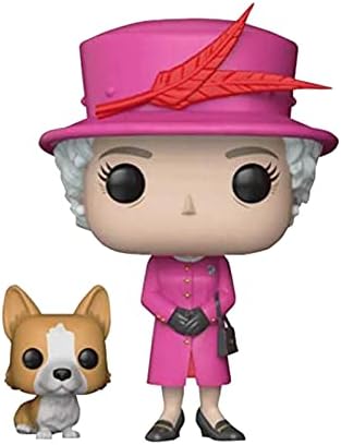 Queen Elizabeth Ii Commemorative Action Figure, 12CM Queen Elizabeth Ii Figure Model With Kirky, Queen Elizabeth Corgi Bobble Head Platinum Jubilee Resin Souvenirs Ornament, Royal Bobblehead Figures