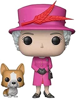 Queen Elizabeth II Pop Figure Doll Toy - Souvenir Gift Elizabeth II And Corgi Collection Toy, Commemoration Of Her Majesty The Queen, Gift Collectible Model Toys Figure Royal Family Collection