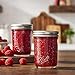 Ball Wide Mouth Glass Mason Jars with Lids and Bands, Used for Canning, Pickling, Juice, Jam, Jelly, Pint Size 16 Ounce (Pack of 4)