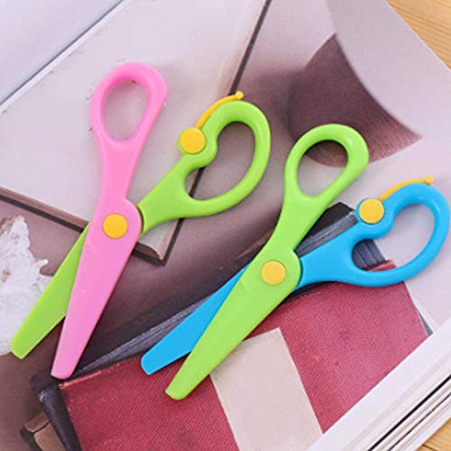 Image of 53ARTS Plastic Safety Scissor, Pre-School Training Scissors (Multicolor)