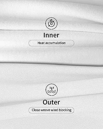 image for WEERTI Thermal Underwear for Women Long Johns with Fleece Lined Base L