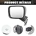 Left Driver Side Mirror Compatible with Jeep Renegade 2015-2025 Heated Manual Folding Power Glass Paintable Black