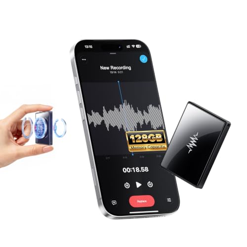 128GB(10800H) 2-Sides Magnetic Voice Recorder, Al-Triple Noise Cancellatio - image 1