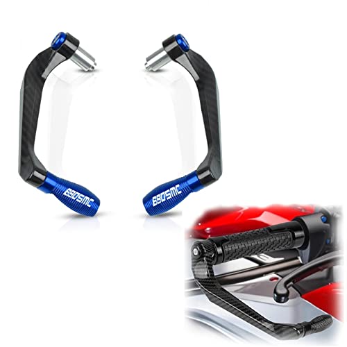 PuLaif Handschutz Motorrad Lenkergriffe Bremskupplungshebel Schutzfolie Für 690 SMC 690SMC SMC-R 690SMC-R 2009 2010 2011 2012 2013 2014 2015 2016 (Color : Blu, Size : 2009-2016)