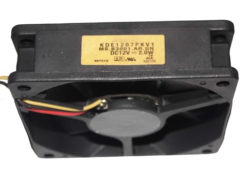 Ventilateur projecteur anti surchauffe KDE1207PKV1 12V 2,0W 3 fils 7cm