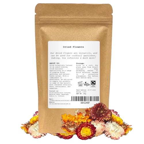 Ramo de Flores Comestibles Secas y Pétalos de Rosa, 45g miniatura 5