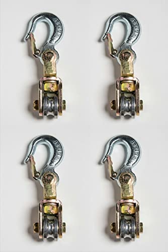 Wire Rope Pulley Block 3 Ton Swivel Eye Hoist Hook Snatch Bl...