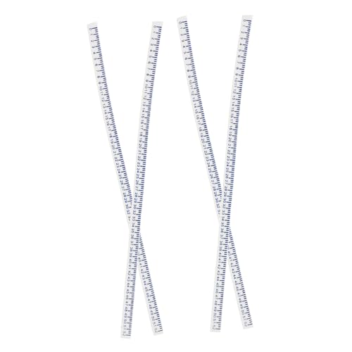 CIYODO 4pcs Retractable Mini Measuring Tapes Flexible Rulers for Dollhouse Decor Sewing Painting and DIY Miniatures