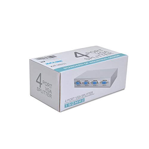 Image® 1 Pc To 4 Monitors Splitter Box Vga/Svga Lcd Crt 4 Port Video #TOP4