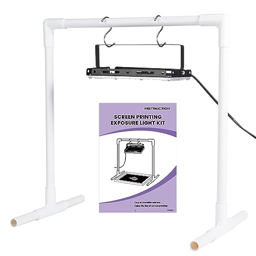 Caydo 50W LED UV Screen Printing Light with Light Stand and Black Fabric, Cable Ties and Instructions for Screen Printing and Cyanotypes - Image 2