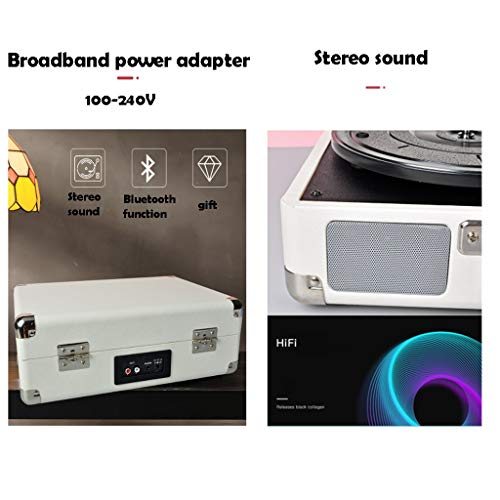 Tourne-Disque Portable Bluetooth Vintage à 3 Vitesses avec Haut-parleurs intégrés, Vitesse de Prise en Charge 33/45/78… - Les Beatles, Paul McCartney, John Lennon, RIngo Starr, George Harrison Tourne-Disque Portable Bluetooth Vintage à 3 Vitesses avec Haut-parleurs intégrés, Vitesse de Prise en Charge 33/45/78… – Image 5
