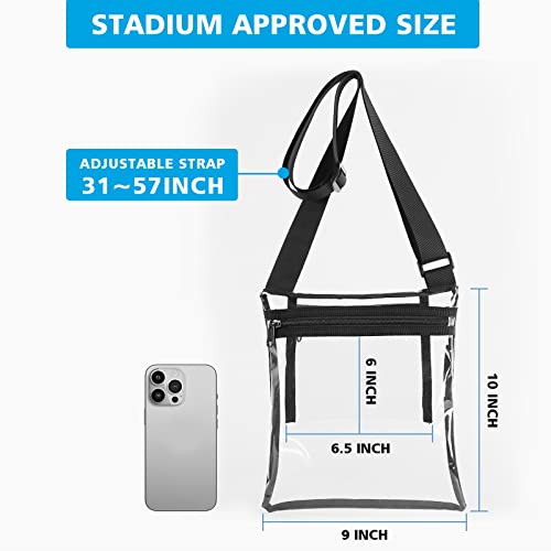Vorspack Stadium Approved Clear Purse - TPU Crossbody Bag for Women - Concert2