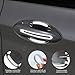 QZTYTY 8PCS Car Door Handle Protector Reflective Sticker, Vehicle Door Stickers, 3D Carbon Fiber Universal Door Handle Scratch Protector Cover, Auto Door Handle Protective Film for Cars (White)