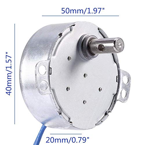 6 Set Cup Turner Motor Kit Accessories Tumbler Turners Motor For Crafts Tumbler,Includes Synchronous Turntable Motors,Coupling Connectors,Dn20 Pipe, For Cuptisserie,Tumbler Cup Rotator Machince (5-6R) #TOP2
