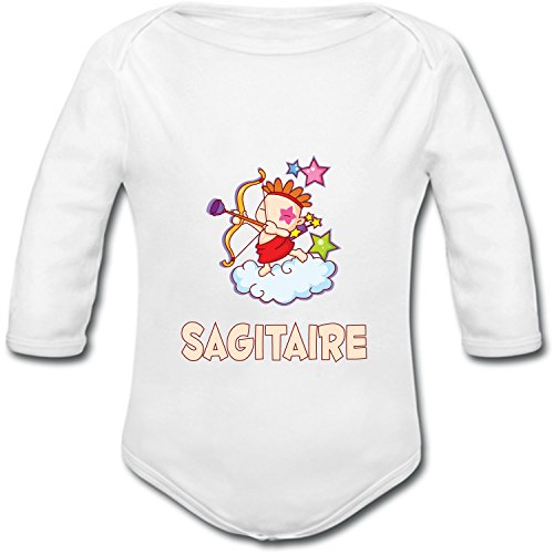 YONACREA - Body Bébé Manches Longues - Horoscope - Sagitaire - 18 Mois