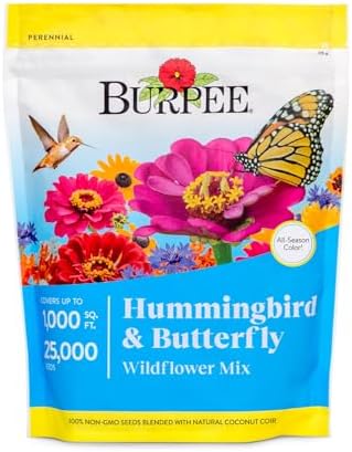 Burpee Wildflower 25,000 Bulk, 1 Bag 18 Varieties of Non-GMO Flow...