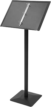 Vertical Flip Menu Stand Sign Holder Stand with Removable Ring Binder, Floor Standing Display Advertising Signs for Menus, Beverage Lists, Brochures, Advertisements