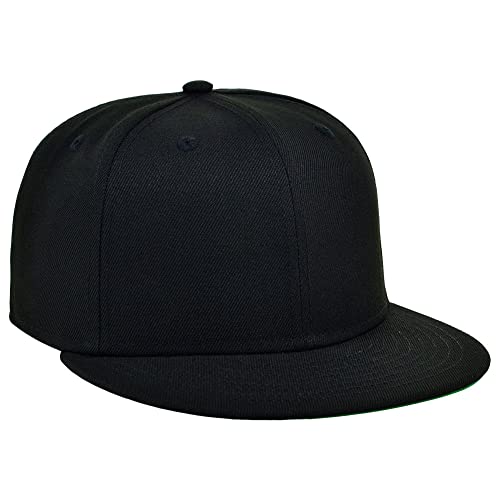 Image of Lids Blank Premium Full Court w /Colored Under Visor Fitted Cap