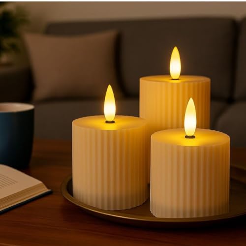 Image of SATYAM KRAFT 6 Set (18 Pcs) LED Tea Light Candles | Flameless, Smokeless, Unscented | for Gifting, Home Decor, Room Decoration Lights, Balcony & Festival, Wedding Decoration Items (6 Set)