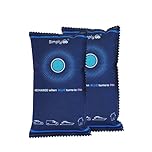 Simply Auto DEH004 2 Pack Reusable Car Dehumidifier - Quick Drying suitable for Microwaving, Strong Absorption up to 40% of Weight in moisture, Eco-Friendly Granules, Unlimited Cycles (350g)