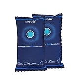 Simply Auto DEH004 2 Pack Reusable Car Dehumidifier - Quick Drying suitable for Microwaving, Strong Absorption up to 40% of Weight in moisture, Eco-Friendly Granules, Unlimited Cycles (350g)