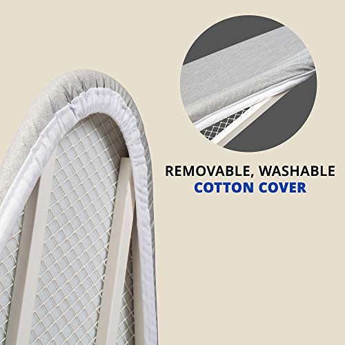 Ivation Wall-Mounted Ironing Board | Foldable 36.2” X 12.2” Ironing Station For Home, Apartment & Small Spaces | Sturdy Folding Board, Easy-Release Lever, Removable Cotton Cover & Mounting Hardware #TOP4