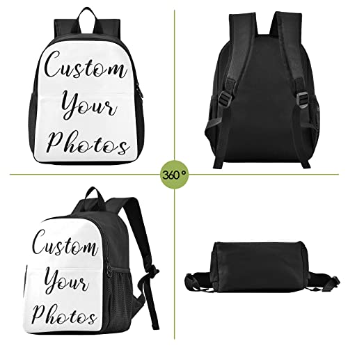 Naanle Custom Kids Backpack with Photos Backpacks Boys Girls Travel Rucksack Personalized Backpack for Preschool Kindergarten4