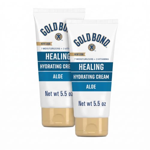 Gold Bond Healing Skin Therapy Lotion with aloe 5.5 oz., Non-Greasy & Hypoallergenic (Pack of 2)