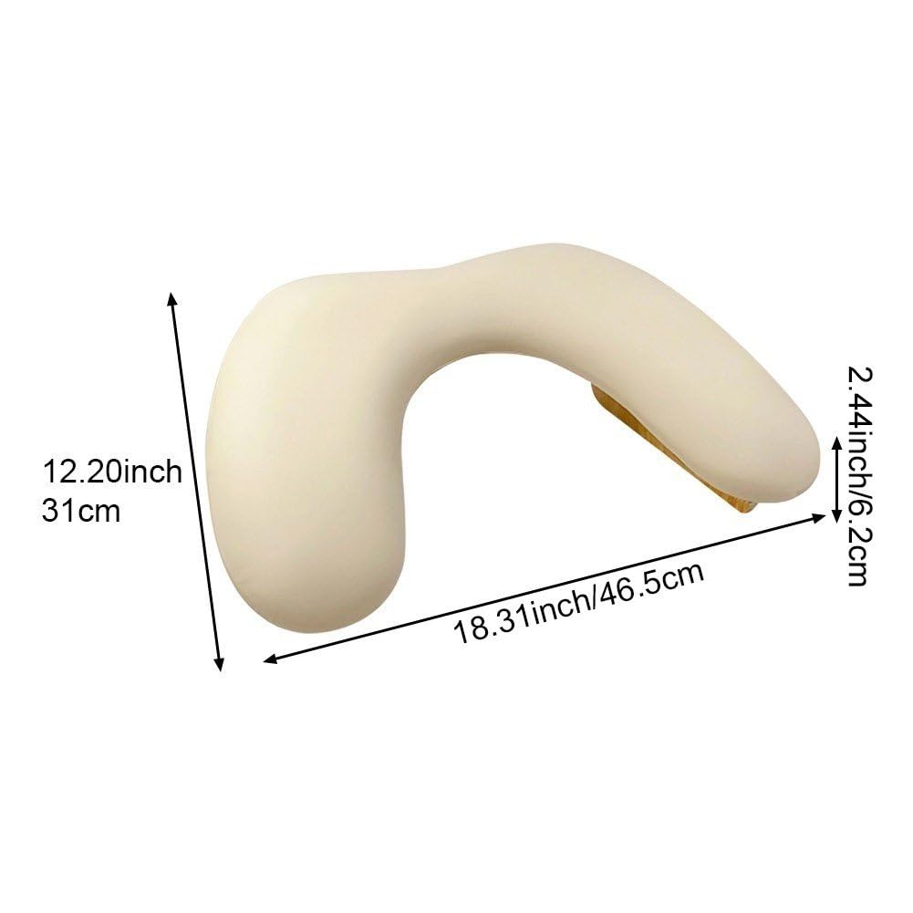 Cuscino poggiabraccia per manicure, Nail Hand Pillow Non-Slip Arm Rest Manicure Cushion Multicolor 18.31x12.2x2.44in(Milk Tea Color)