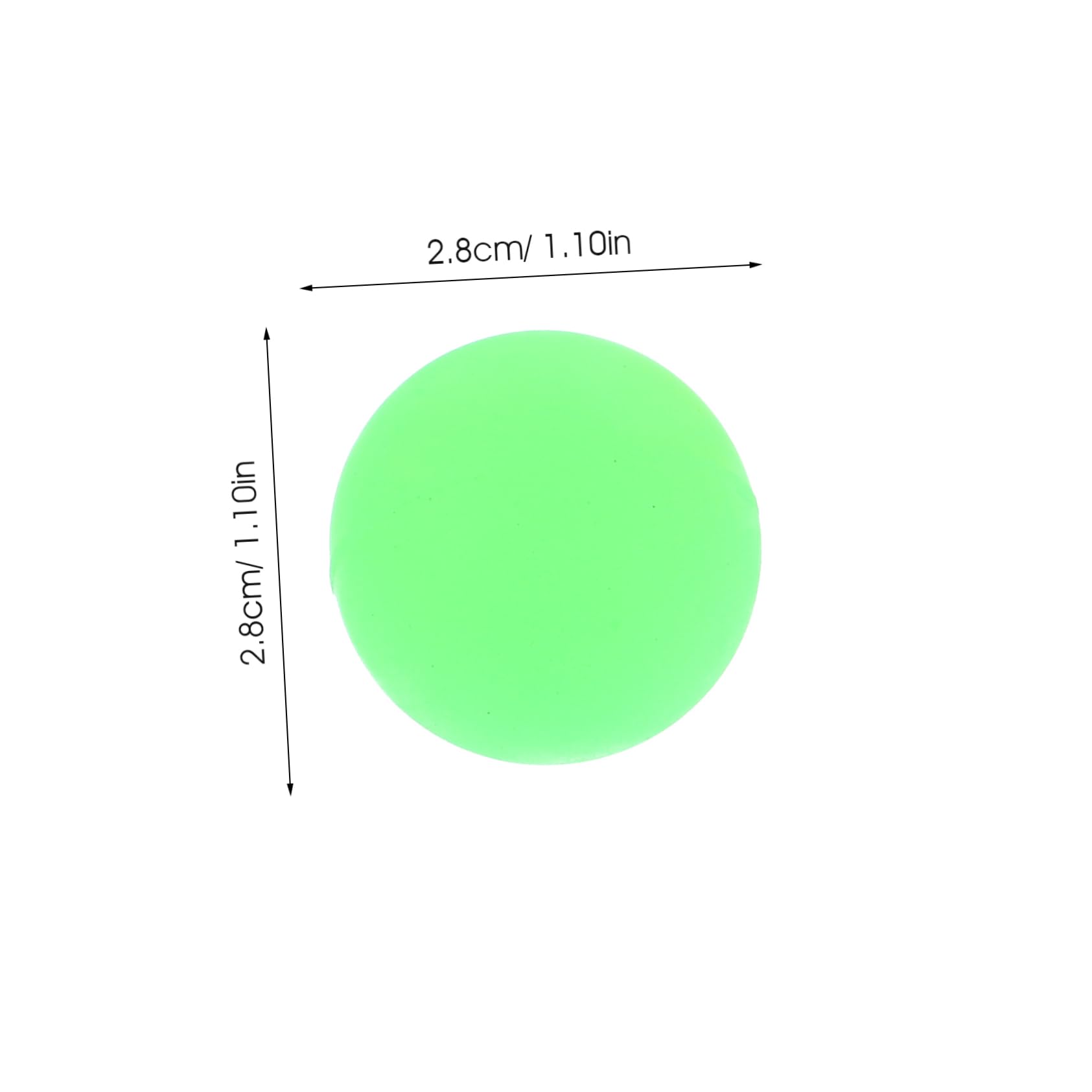 Toddmomy Elastic Boys and Girls Luminous Ball 32mm Bounce Ball 12 Pack for Halloween Birthday