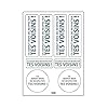 Planche A4 de Stickers Ultra-Destructible Respecte Tes Voisins Adhésif – U09