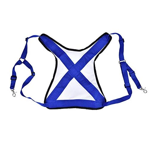 TOPINCN Sportfishing Fishing Belt, Adjustable Fishing Harness Easy to Fight Fishing Vest Belt Fishing Shoulder Back Harness Lightweight for Fishing