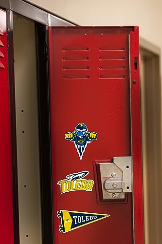Image of University of Toledo 8ct Vinyl Large Deluxe Stickers Variety Pack - Laptop, Water Bottle, Scrapbooking, Tablet, Skateboard, Indoor /Outdoor - Set of 8