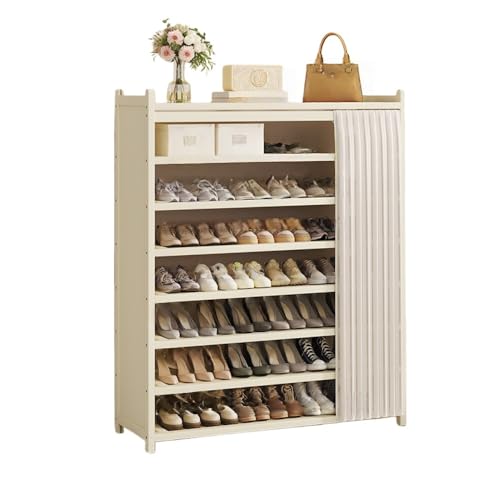 AOUTN�V���[�Y���b�N�B�C�� �C�I ���ʔ� �V���[�Y�L���r�l�b�g�C�u�� �ډB�� �h�o �ʋC �ȃX�y�[�X �P�|�� �J�[�e���t�� ��e�� ���֎��[ �L�� ���p�B (�z���C�g,8�i ��100cm)