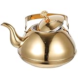 Théière de bureau : conçue avec une passoire à feuilles de thé, elle est destinée à faire du thé, très pratique à utiliser, fournitures de salon de thé