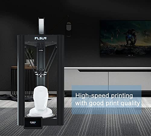 Official Flsun V400 Delta 3D Printer Fast 400Mm/S Printing Speed With Full Metal Direct Extruder 7- Inch Touchscreen Support Wifi Connect Remote Control Fdm 3D Printers Printing Size Φ300Mm*410Mm #TOP1