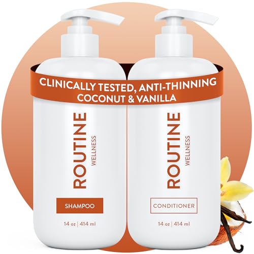 Best Shampoo for Thinning Hair Men Over 50: 8 Products That Actually Deliver 3 Routine Wellness Anti-Thinning Shampoo & Conditioner - Coconut & Vanilla